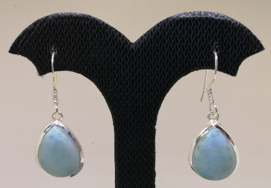 Handmade 925 Silver Earrings Jewellery With Ocean blue and Caribbean
